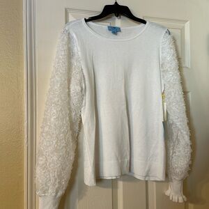 NWT CeCe white sweater